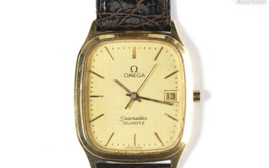 Omega « Seamaster » Réf 196.0237 Vers 1980 Montre rectangulaire...