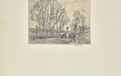 Camillo Rho (1872 - 1946), Paesaggio con alberi