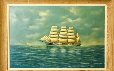 Painting Depicting Ship / Maritime Scene