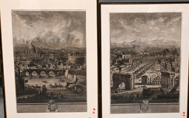 Pair of Engravings After Giuseppe Vasi (Italian 1710-1782)