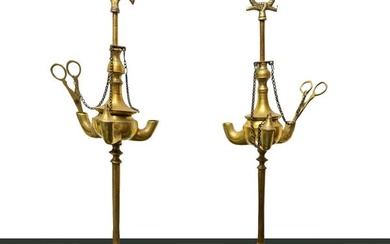Pair of Florentine lamps, Late 19th century