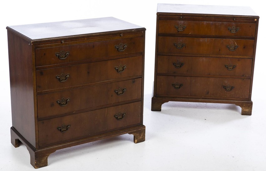 Pair of George III Style 4 Drawer Chests, 20th Century EV1DJ