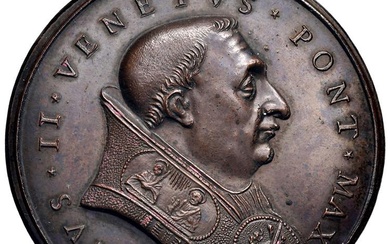 Paolo II (1464-1471) Medaglia di restituzione coniata 1664 Elezione al...