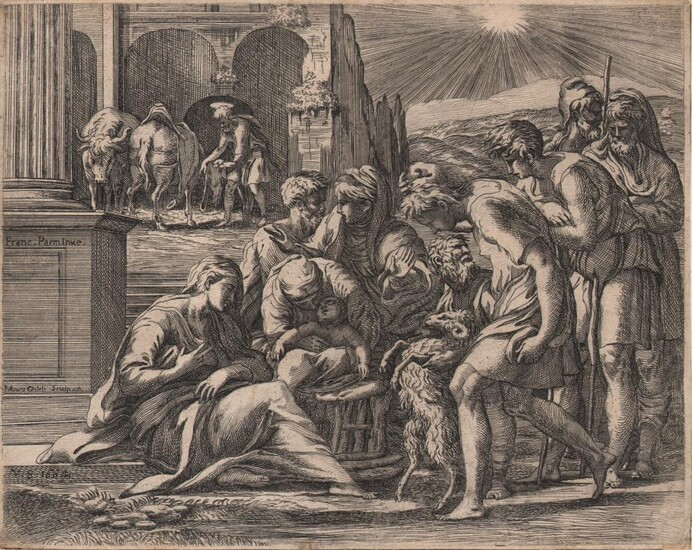 Parmigiannino, Mauro Oddi - Adoration of the shepherds