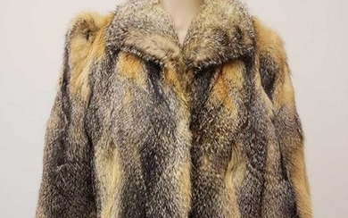 Pelze Polas Gray Fox Fur Coat