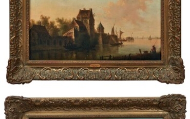 Pendants mit Flusslandschaften, Haarlemer Meister des 18. Jahrhunderts