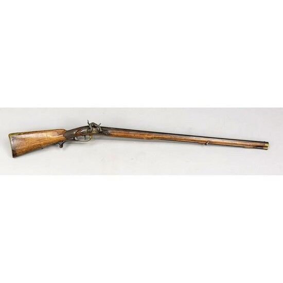 Percussion rifle with octagonal b