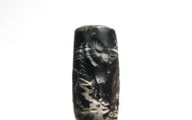 Persian Agate Cylinder Seal Winged Mountain Rams