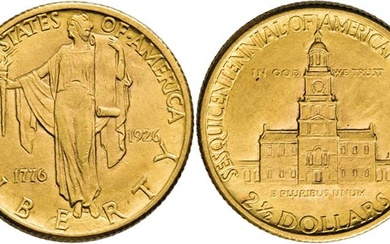 Philadelphia.2 1/2 Dollars(1/4 Eagle) 1926 (Stempel von John R. Sinnock)...