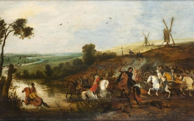 Pieter Snayers (1592-1666) à la manière de, "Scène de