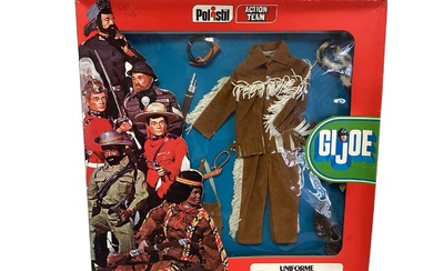 Polistil (c1975) Hasbro GI Joe Action Team David Crockett Outfit, in frame window box No.44 (1)