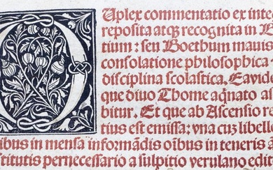 Postincunable - Boezio - De Consolatione Philosophiae / De Moribus in Mensa Servandis - 1505