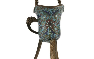 Qing Chinese Cloisonne Censer