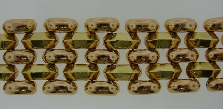 RETRO 18k Yellow Gold & Rose Gold Bracelet