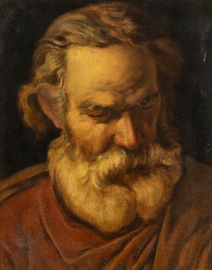 ROMAN SCHOOL, 17th CENTURY Study of a bearded head...