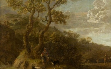 ROSA DA TIVOLI SCHOOL (XVII / XVIII C) "Landscape with