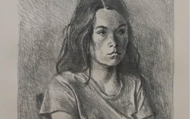 Raphael Soyer (American, 1899-1987) Seated Girl, Lithograph, Signed l.r. and numbered 95/100 l.l., Frame: 30 x 24 in. (76.2 x 61 cm.)