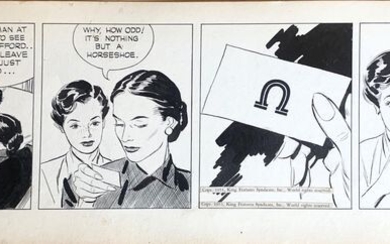 Rip Kirby 6-21 - Alex Raymond original strip - Loose page - First edition - (1951)