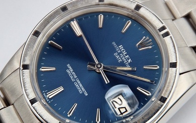 Rolex - Oyster Perpetual Datejust - NO RESERVE PRICE - Blue Dial - 1501 - Unisex - 1970-1979