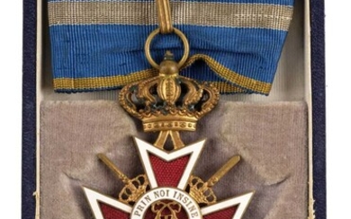 Romania, Kingdom. Order of the Crown, 2nd type, Commander’s neck badge