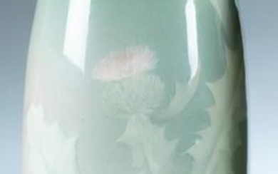 Rookwood, Frederick Rothenbusch, Iris glaze vase.