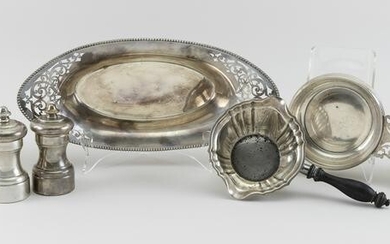 SIX PIECES OF STERLING SILVER TABLEWARE 20th Century