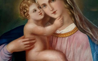 Scuola europea (XIX) - Madonna con Bambino - NO RESERVE