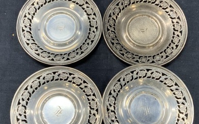 Set 4 Sterling Silver Trinket Dishes