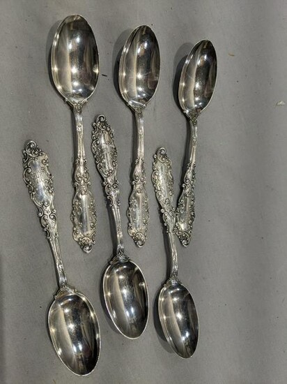Set 6 Gorham Sterling Silver Tea Spoon