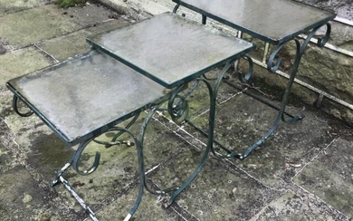 Set of Nesting Outdoor / Garden End Tables