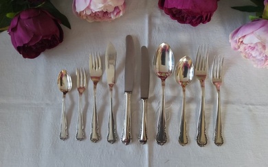 Solingen - Cutlery set for 12 (136) - Silver-plated