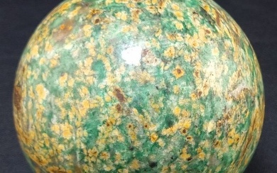 Sphere carving, Amazonite Mineral Stone Sphere - 10 cm - Stone (mineral stone)