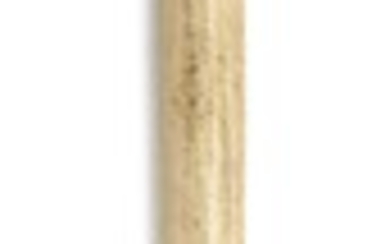 WHALEBONE, IVORY AND BALEEN CANE WITH CLENCHED FIST...