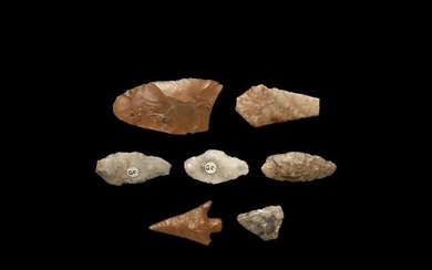 Stone Age British Arrowhead Collection