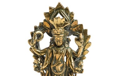 TWO BRONZE IMAGES, NEPAL, 20TH CENTURY - comprising a...