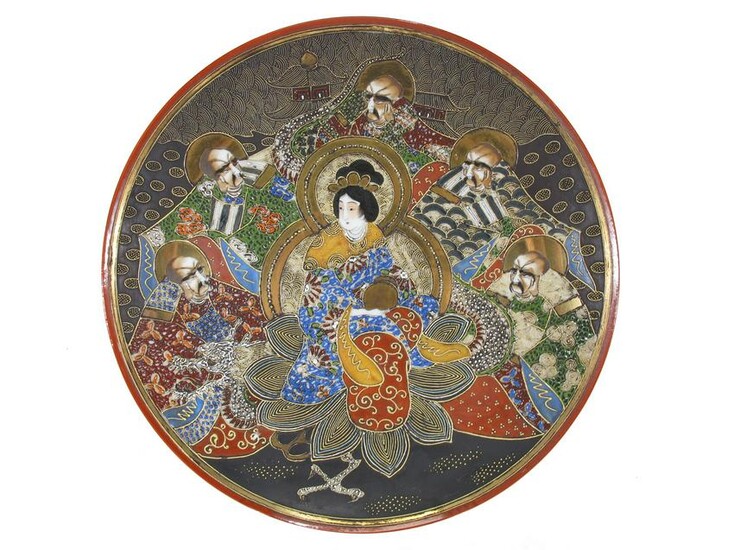 Takito Japanese hand painted porcelain plate, circa