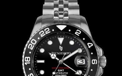 Tecnotempo® - - Automatic GMT "Dual Time Zone" 20ATM WR - Limited Edition - - TT.200GMT.NN (Black / - Men - 2011-present