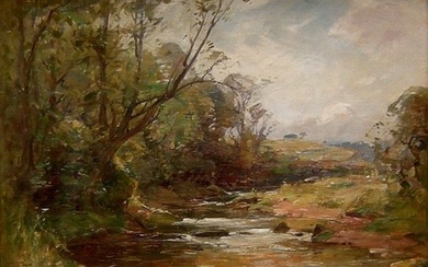 The Barbizon School, 19th century - Forest stream