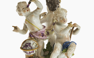 The allegory of astronomy - Probably Meissen, 18th century, model by J. J. Kändler