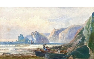 Thomas HART (1830-1916) Kynance Cove, The Lizard Watercolour...