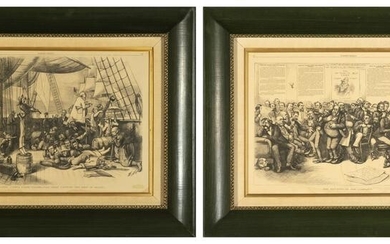 Thomas Nast, Two Wood Engravings from Harper's Weekly