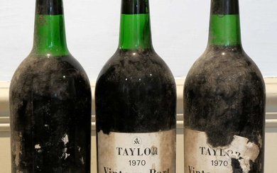Three bottles of Taylors 1970's vintage port