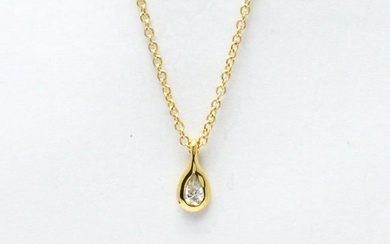 Tiffany Diamond By The Yard Pear Shape Necklace Yellow Gold (18K) Diamond Men Women Fashion Pendant