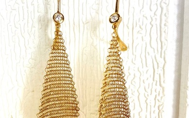 Tiffany & Co. - Earrings - Elsa Peretti Gold Diamond