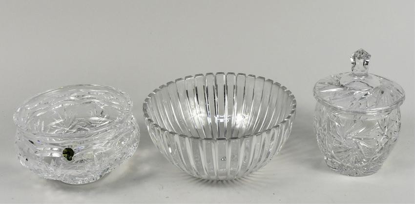 Tiffany & Co. and Waterford Glass Center Bowls