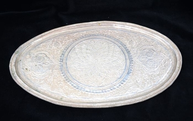 Tray - .840 silver - Iran - Early 20th century