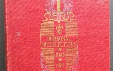 Twain, Personal Recollections Joan of Arc, 1stEd. 1899