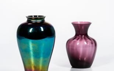 Two Imperial Art Glass Art Vases