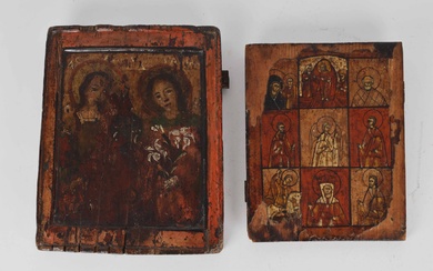 Two antique Russian icons, 18/19. year