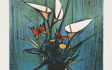 V. Beffa, Flowers, Lithograph